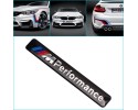 Μεταλλικό Σήμα Έμβλημα M Performance αυτοκόλλητο Μαύρο για BMW